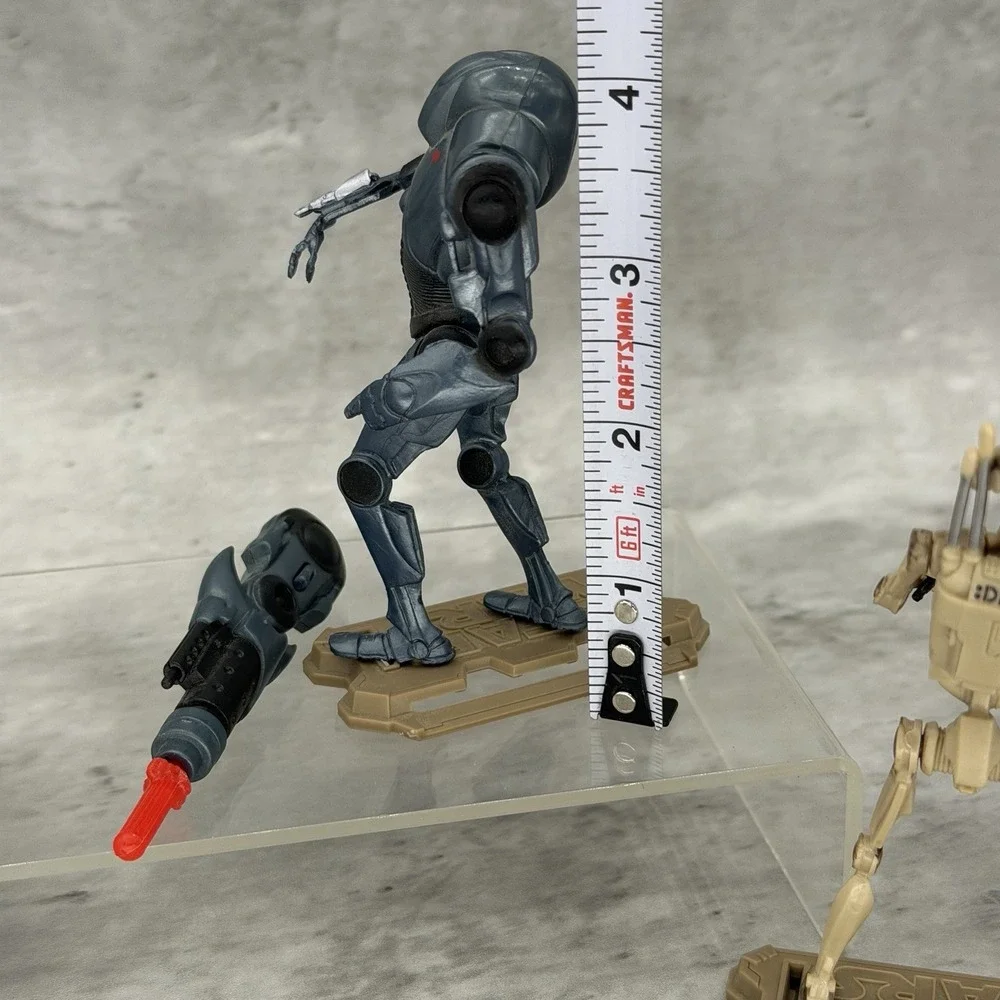 Star Wars Attack Of The Clones Action figure Lot Jango Fett Super Battle Droid